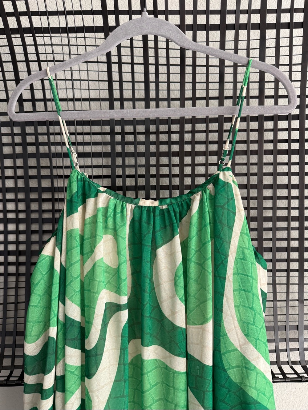 Farm Rio square neck pleated a-line dress - Picture 4 of 7